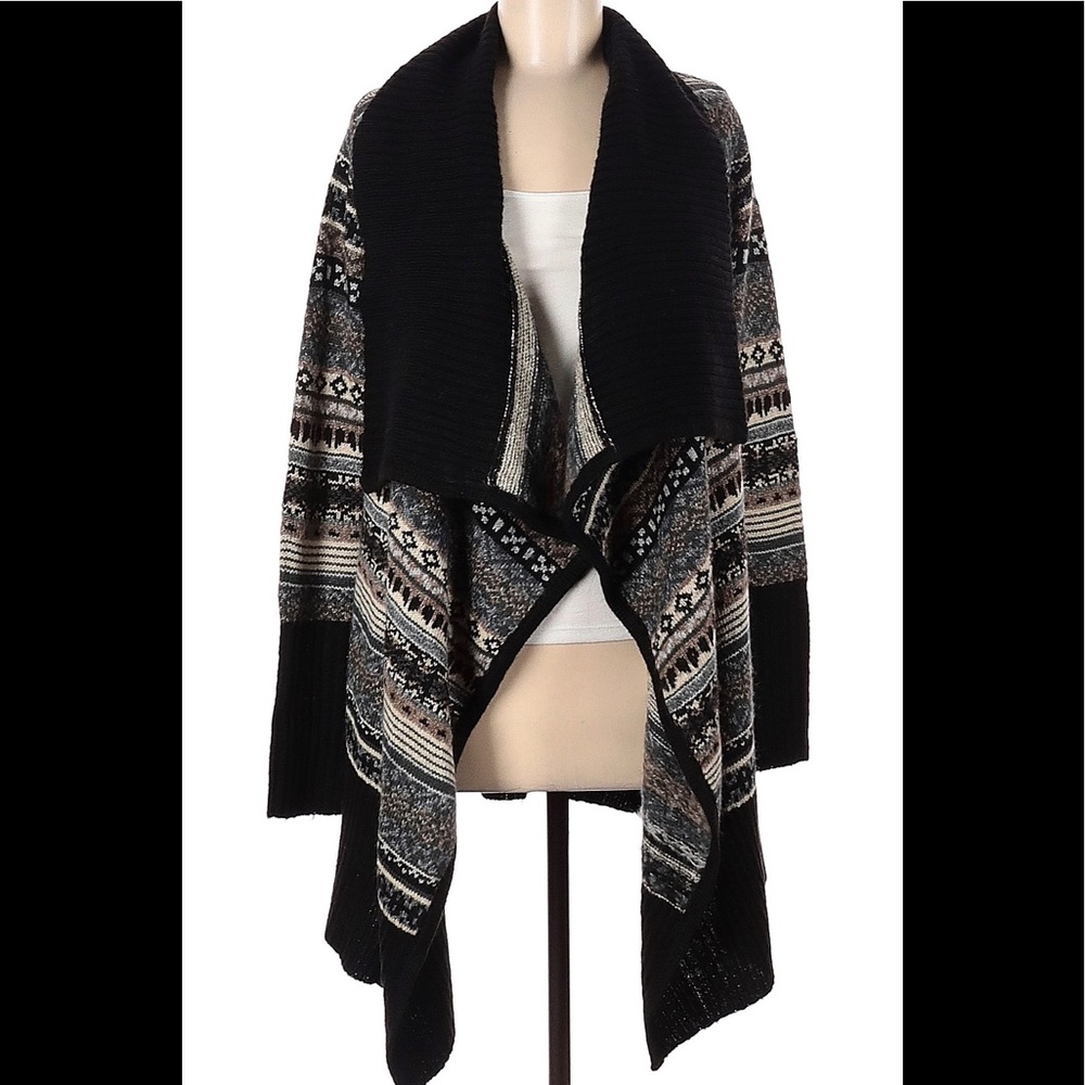 Kensie Cozy Cascade Collar Cardigan Sweater